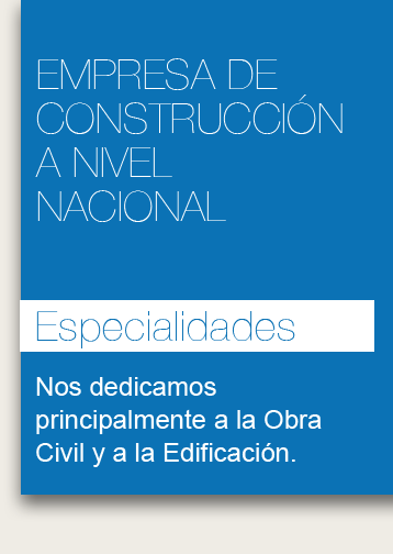 Empresa de Construcción a nivel nacional